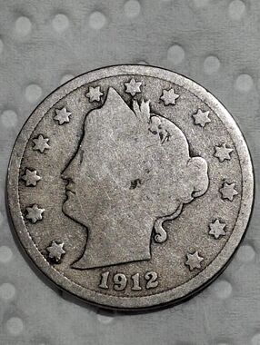 1912 Denver Minted Key Date Liberty Head V Nickel